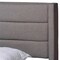 Baxton Studio Braylon Transitional Light Grey Fabric and Dark Brown Finished Wood 3-Drawer Platform Bed-Full 232-13077-ZORO - alternate 8